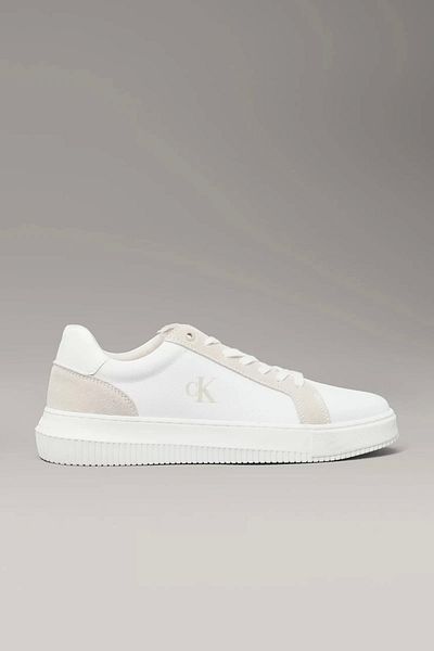 Calvin Klein Bílé pánské tenisky s logem Ck
