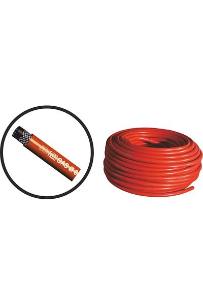 flores Red gas hose, with metal insert, 8 mm x 30 m / roll