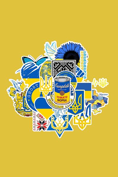 dadi ramba Ukraine Sticker Pack -Bullet Journal - Agenda -Laptop Sticker Decal
