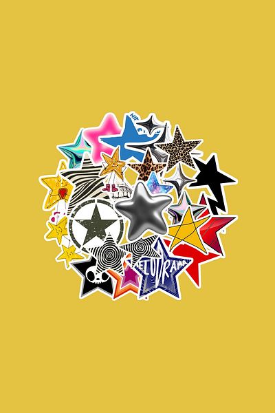 dadi ramba Star Sticker Pack -Bullet Journal - Agenda -Laptop Label Sticker