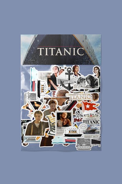 dadi ramba Titanic Sticker Pack -Bullet Journal - Agenda -Laptop Sticker Decal