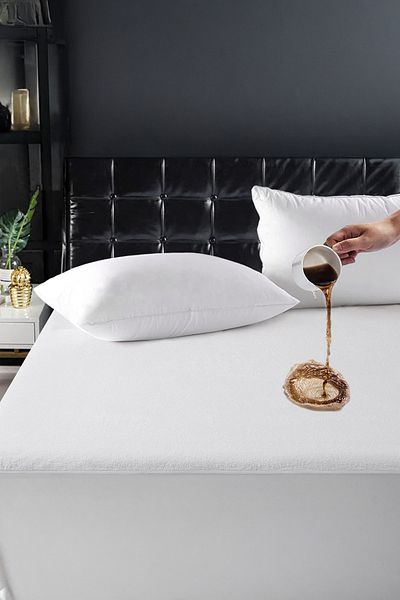 Bonny Home Unicolor Fitted Full Elastic Liquid Proof Mattress Pad Silent and Breathable Mattress Protector
