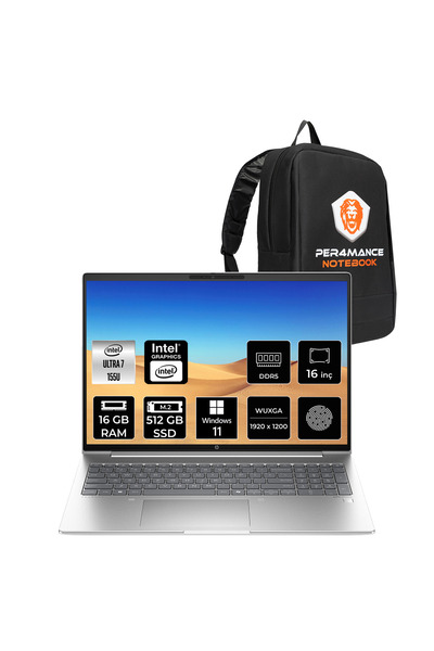 HP ProBook 460 G11 Ultra 7 155U 16GB DDR5 512GB SSD 16" WUXGA W11H Dizüstü Bilgisayar & ÇANTA