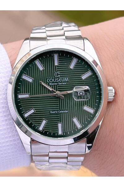 Coliseum Çelik Kordon Takvimli Kadran Kutulu Seri Erkek Kol Saati FT.CLS.E010