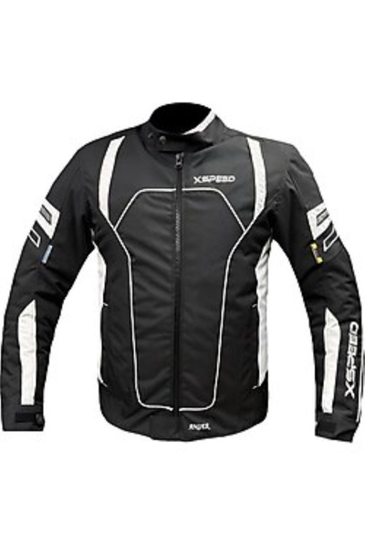 Xspeed Anger Plus 4 Mevsimlik Korumalı Motosiklet Montu Yeni Sezon Siyah Beyaz