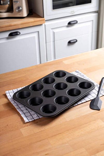 Toptanpro Pak Home 12’li Muffin Kek Kalıbı – Dayanıklı, Çok Amaçlı Fırın Kalıbı