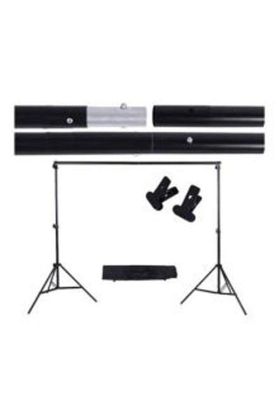 fulina 2.8 * 3m / 9.2 * 9.8ft Adjustable Photography Backdrop Stand Crossbar Kit Set for Muslins Backdrop