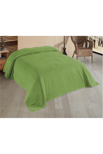 DNZ GÜLCAN TEKSTİL Luisa Towel Pique Bedspread Flamingo (Double) 220*240