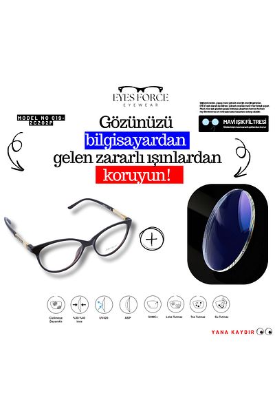 Eyes Force Bluecat Glasses 019-2C