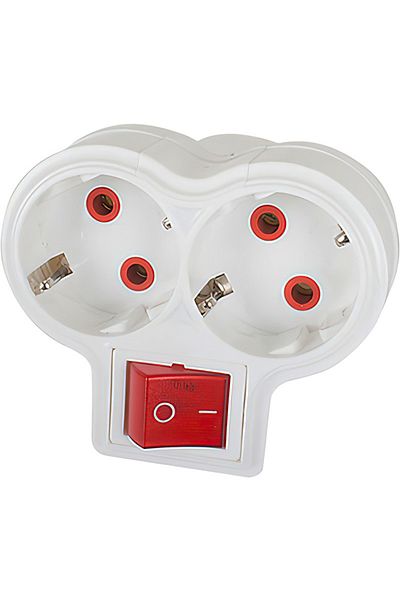 flores Stecher Fetih, 2 posturi Schuko, cu intrerupator