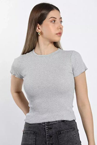 İKLİM LİFE Блуза с къс ръкав без яка