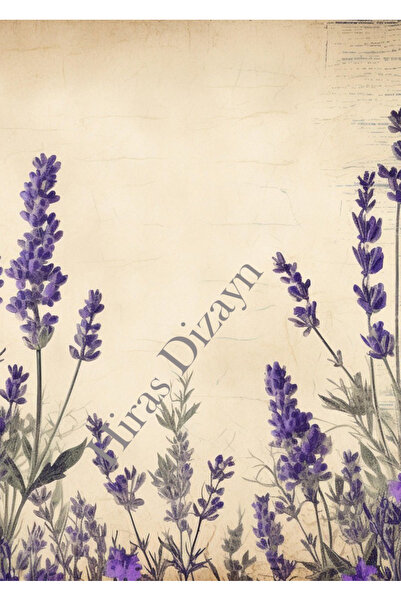 Hiras Dizayn Kuromi54 20 Adet Lila Çicek Desenli A4 Sevimli Etkinlik Mektup K...