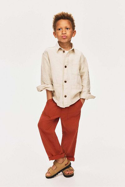 H&M Linen-blend trousers