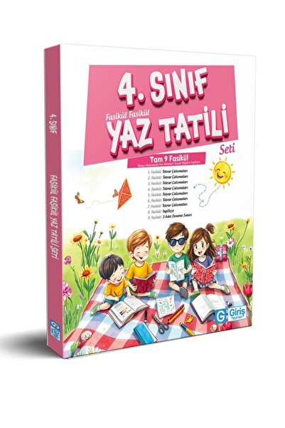 Giriş Yayınları 4.sınıf Yaz Tatili Fasikül Seti ( 11 Fasikül - Her Fasikül 14...