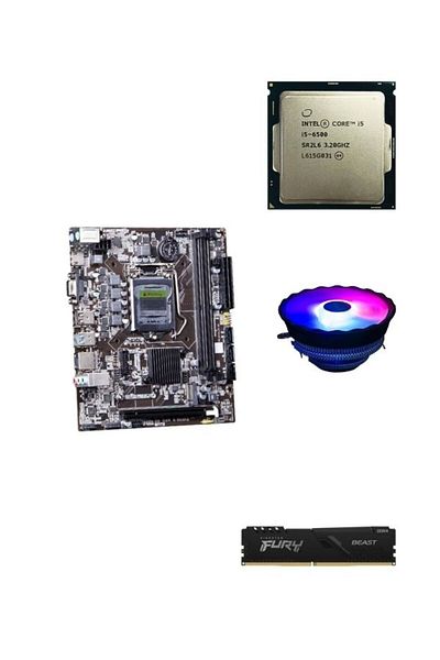 RAMTECH Rbd10051 İ5 6500 / 16Gb Ram / 12cm Rainbow Fan Bundle Set