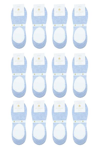 La Pescara Blue Ultra Luxury Invisible 12 Pack Bamboo Men's Socks Crp373