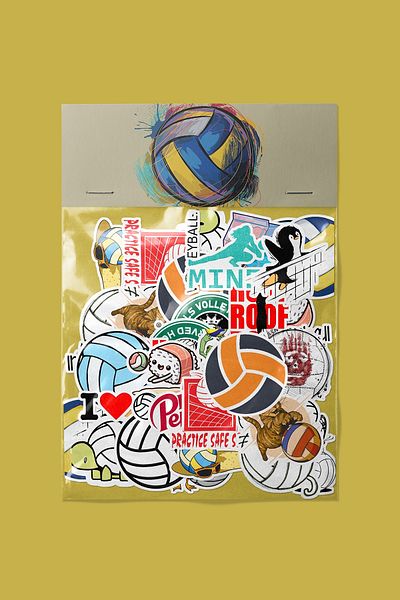 dadi ramba Volleyball Sticker Pack -Bullet Journal - Agenda -Laptop Sticker Decal