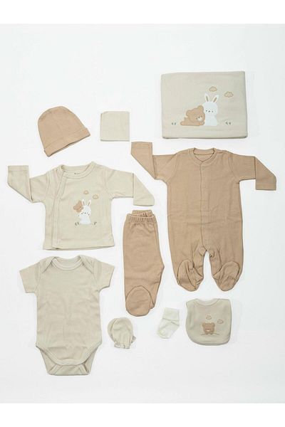Bebitof Organic Bear and Rabbit 10-Piece Hospital Discharge Set