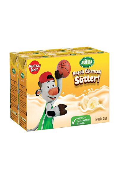 Sütaş Muzlu Süt Aromalı 6x180 ml