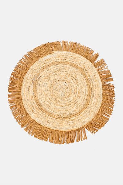 Muy Mucho Round Woven Placemats, Assorted