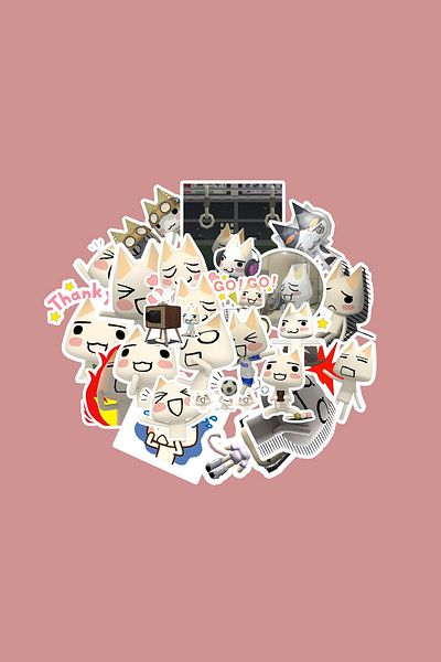 dadi ramba Toro Inoue Sticker Pack -Bullet Journal - Agenda -Laptop Sticker Decal