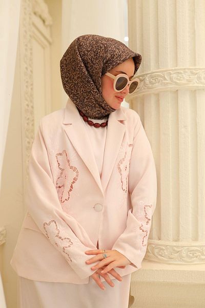 Silk Home Μεταξωτό φουλάρι Tivil 11459-23 Καφέ Μικτό Μοτίβο