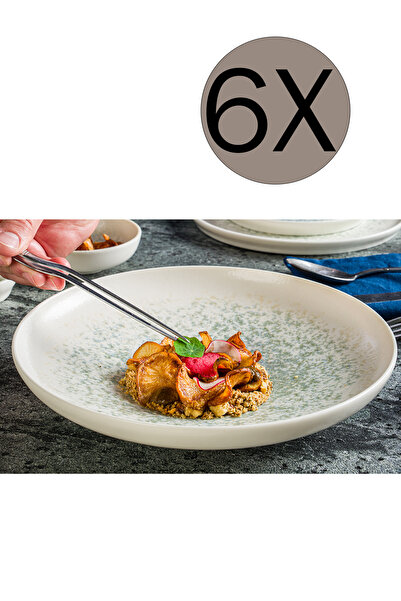 Bonna Porselen Lunar Ocean Gourmet Çukur Tabak 20 cm 500 cc 6'lı Takım S-MT-LUNOCGRM20CK