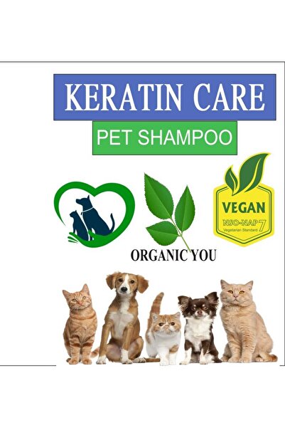 ORGANICYOU ALWAG KERATIN CARE PET (KEDİ &KÖPEK) SHAMPOO VEGAN SİLİKONSUZ, PARABENSİZ ŞAMPUAN 400 ML