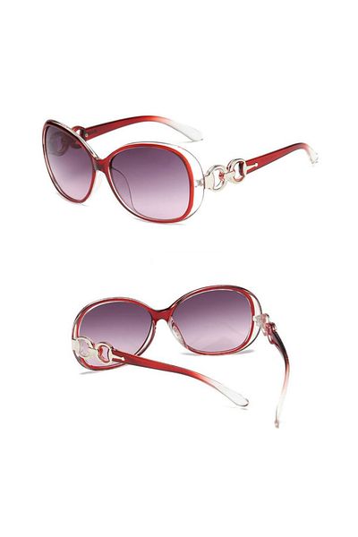 REDz Accessories Sunglasses, Infinity, Oval shape, Women, UV400 protection, Red