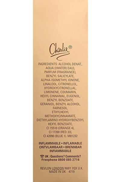 Revlon Charlie Gold by for Women - Eau de Toilette, 100 ml