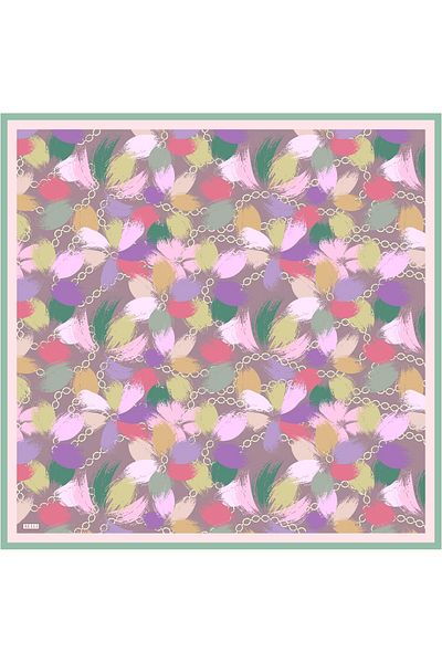 Belli Lilac Twill Silk Scarf - 4038-37