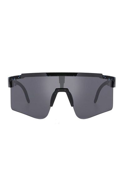 REDz Accessories Ochelari de soare sport, mărimi mari, bărbați, protecție UV400, negri