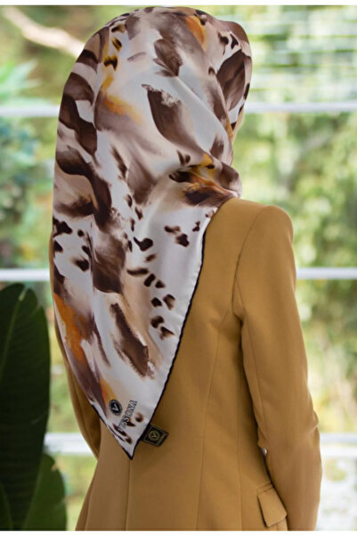 Vissona Μεταξωτό Φουλάρι Tivil 51800 - 2 - 0006 - 0013 Λευκό Μικτό Σχέδιο