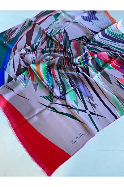 Pierre Cardin Sura İpek Eşarp 43394 Pembe Karışık Desen