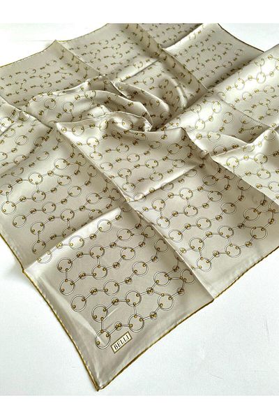 Belli Tivil Silk Scarf 4109-02 Mink Mixed Pattern