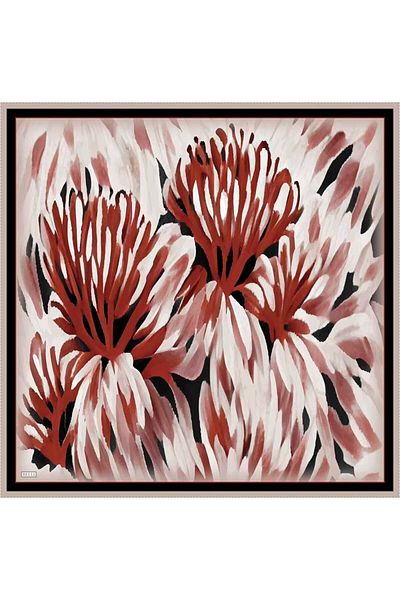 Belli Tivil Silk Scarf 4015-82 Black Mixed Pattern