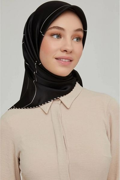 Armine Nostalgia Tivil Silk 8655-02 Μαύρο Μικτό Μοτίβο