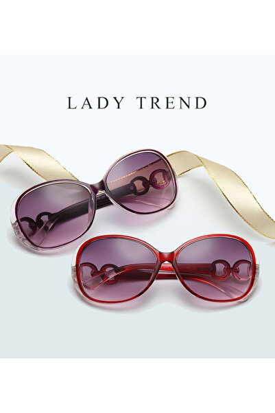 REDz Accessories Sunglasses, Infinity, Oval shape, Women, UV400 protection, Red