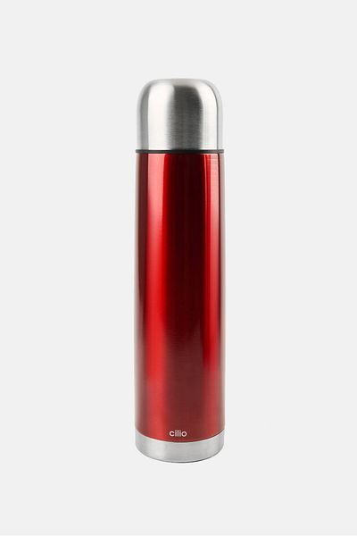 Cilio Stainless Steel Vacuum Flask 1 L, Red