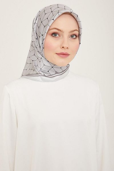 Armine Nostalgia Sura Silk 9166-02 Γκρι Μικτό Μοτίβο