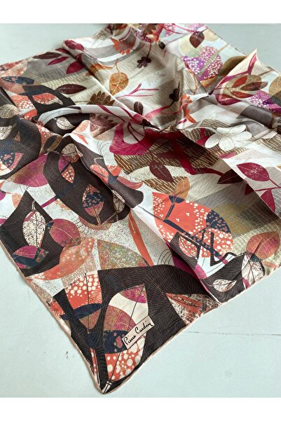 Pierre Cardin Μεταξωτό κασκόλ Sura 46367 Μικτό σχέδιο σομόν