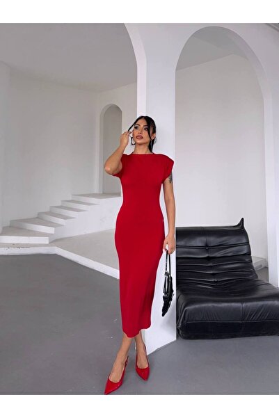 QZE فستان نوبل قصير الأكمام الأساسي