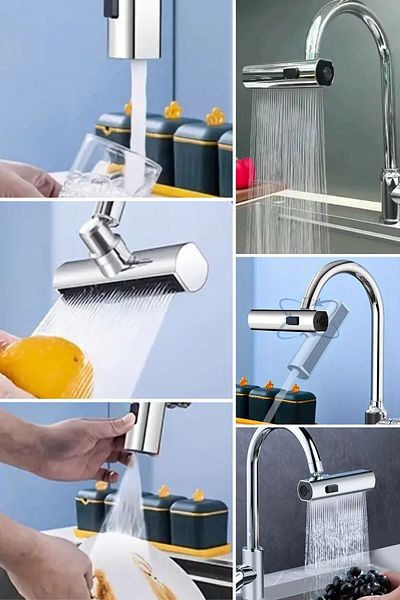 tedaks Multi-Purpose Faucet Adapter with 3 Different Modes Universal Faucet Head Waterfall Faucet