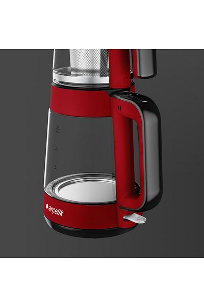 Arçelik Resi̇tal Led Lighted Glass Kettle Tea Maker Water Heater