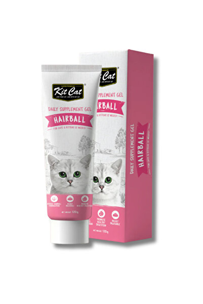 Kit Cat Daily Nutritional Supplement Gel For Cats & Kittens - Hairball (120g)
