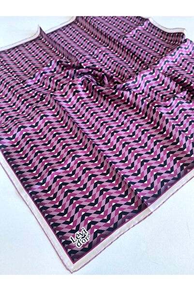 Levidor وشاح حرير تيفيل 47092 نمط مختلط وردي