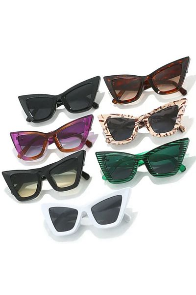 REDz Accessories Sunglasses, Boho Cat-Eye, Fashion, UV400 Protection, Cream