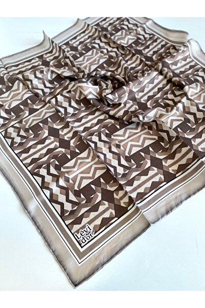 Levidor Μεταξωτό μαντήλι Tivil 47078 Καφέ Μικτό σχέδιο