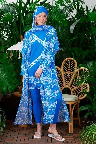 Moodbasic Patterned Chiffon Pareo