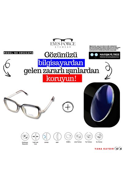 Eyes Force Bluecat Blue Light Protection Glasses Glasses 3852-O